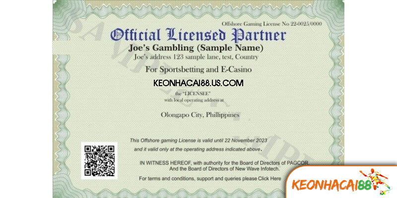 giay phep hoat dong Vai trò của giấy phép hoạt động với nhà cái và người tham gia